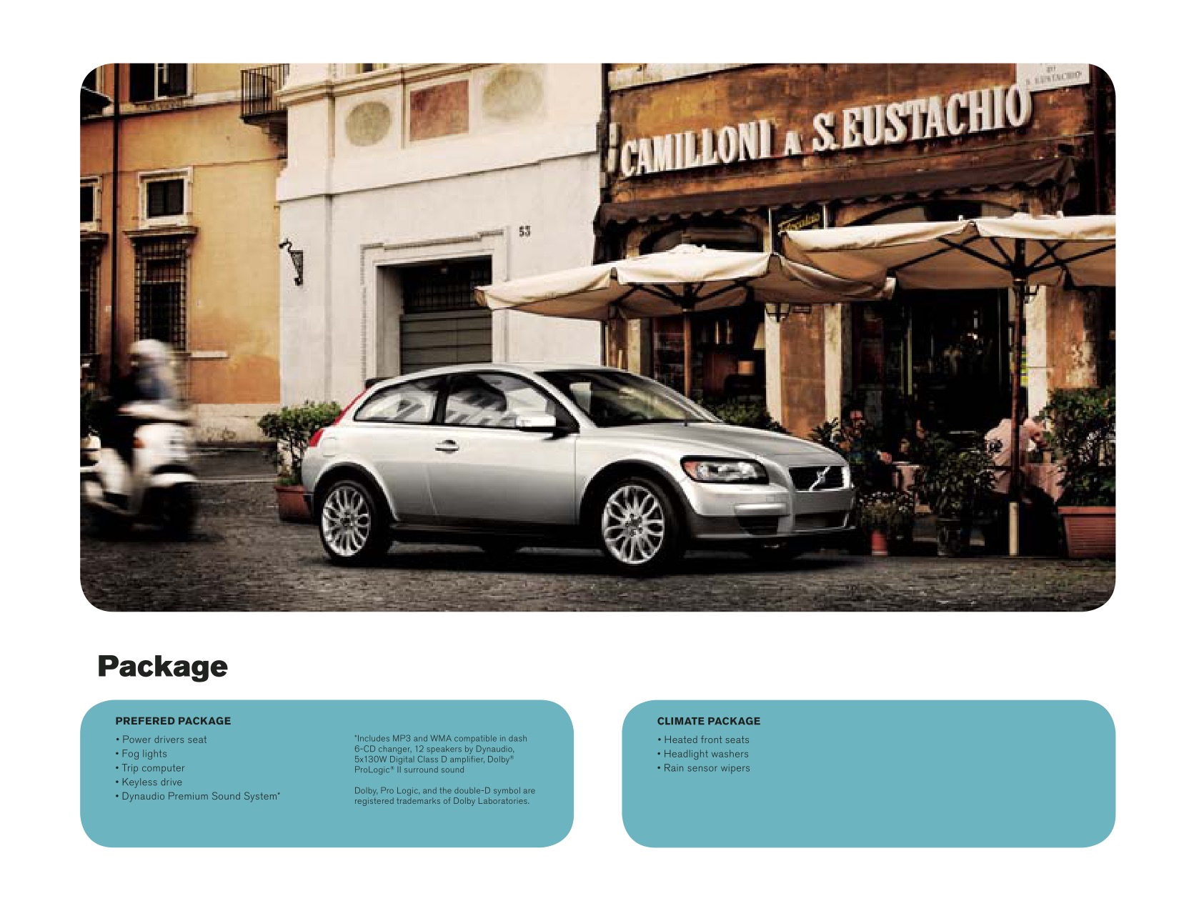 2009 Volvo C30 Brochure Page 18